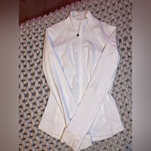lululemon athletica white zip up 🤍